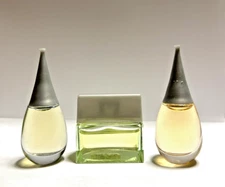 Alfred Sung SHIx2 EDP 0.25oz,Paradise EDP 0.17oz,  Mini Splash  LOT OF 3