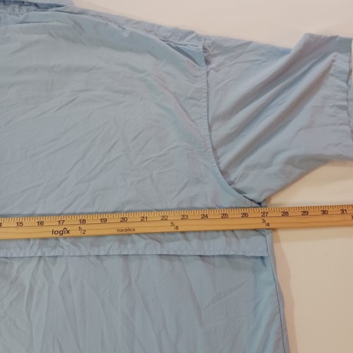 Columbia PFG Omni Shade Herren Kurzarm Button-Down Kragen Blau Hemd Brustumfang 54" - Bild 22 von 24