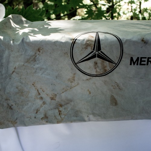 MERCEDES BENZ Rare Vintage 1980's Gray Black Drawstring Duffle Bag 13.5"L x 17"W - Bild 6 von 9