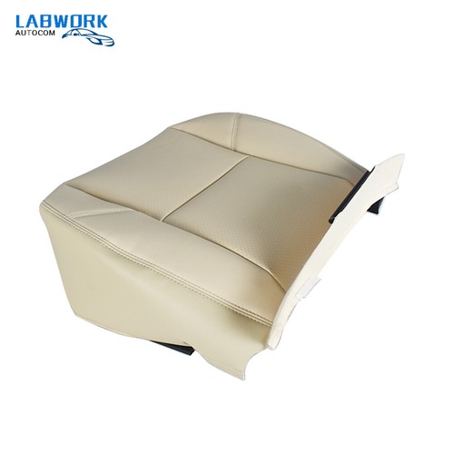 For Cadillac Escalade 2007-2014 Driver Side Bottom Leatherette Seat Cover Tan - Picture 2 of 12