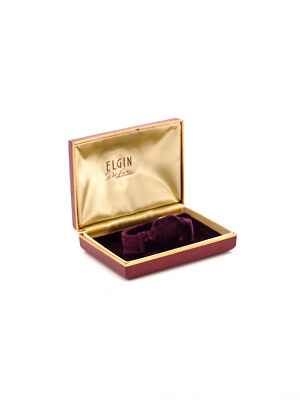 Elgin DE LUXE  Uhrenbox / Uhrenschachtel mit original Karton