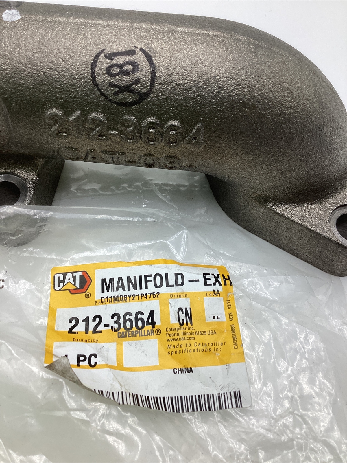 New Genuine Cat 2123664 Exhaust Manifold For 3126, 3126B, 3126E, & C7 Engines eBay