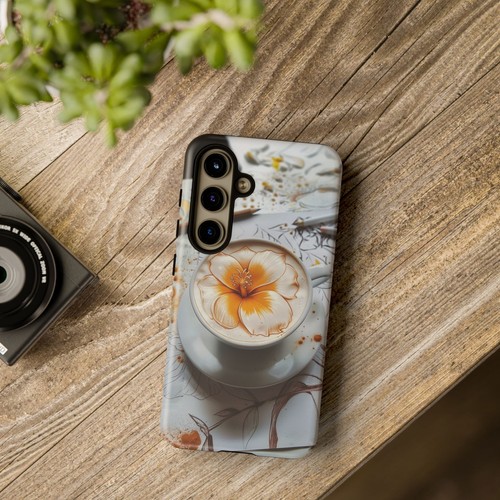 Phone Ink - Tough Case for iPhone Galaxy Pixel - Barista Flower Art Cafe Coffee - Picture 117 of 189