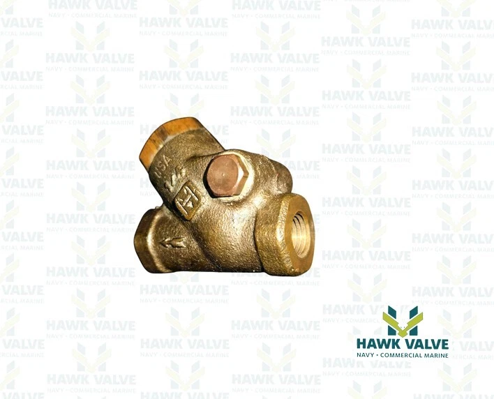 1/4" BRONZE 200 THREADED Y-PATTERN SWING CHECK VALVE MILWAUKEE FIG.508 - Image 3 of 4