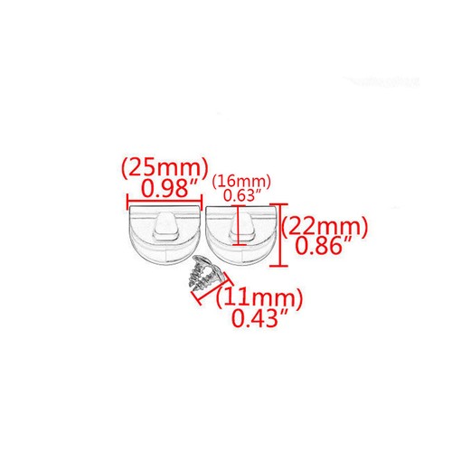 ABS Battery Cover Clips Screws Left Side For Harley Sportster XL883 1200 04-up - Picture 2 of 12