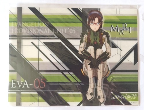 Neon Genesis Evangelion Plastic picture Postcard promo 3D Sticker Holder ETC x27 - Foto 12 di 13