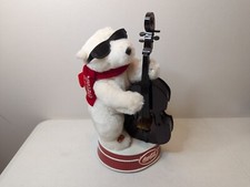Coca-Cola Animated Jazz Polar Bear 14 inches - Untested