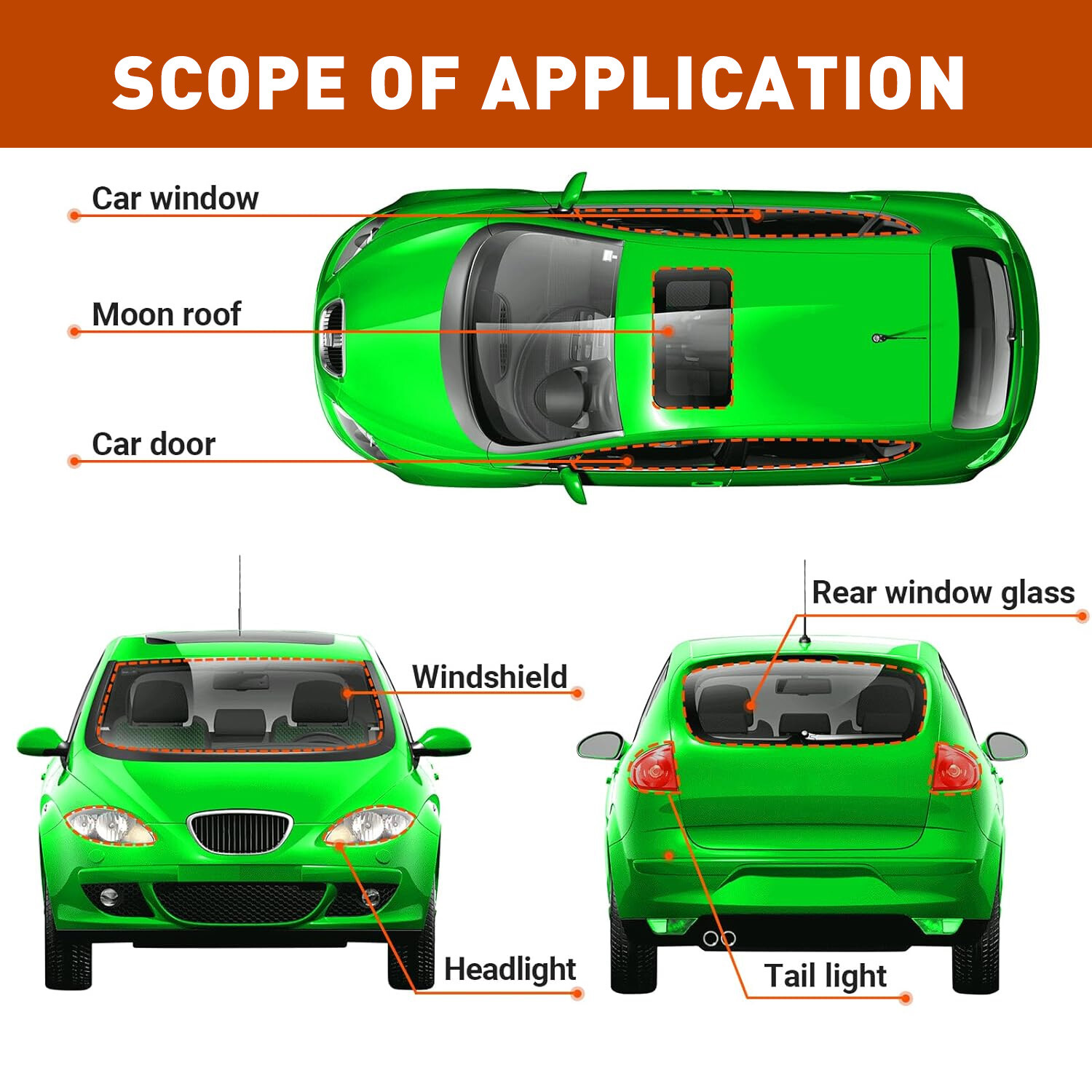 4M High Quality Butyl Rubber Tape Sealant Caulk For Car Windshield Door US Stock