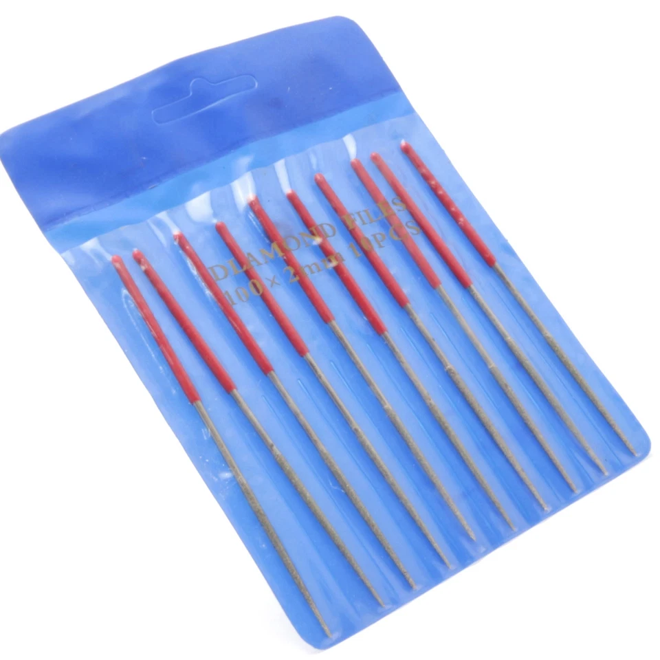 10Pcs 4" inch 100 MM x2 MM ROUND Diamond Coated Needle Saw Files Filing Cutting - Image 4 of 4