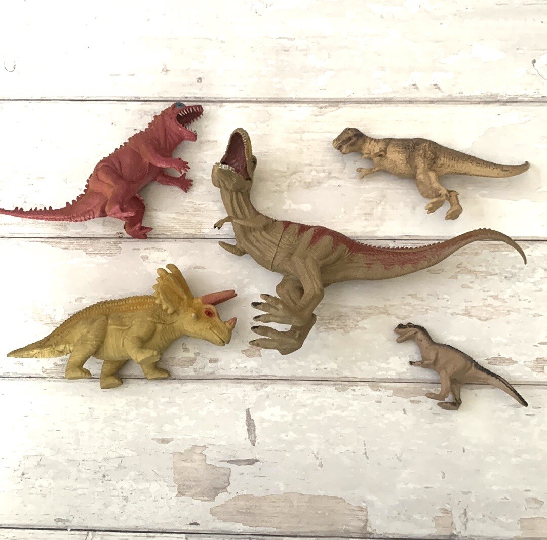 Kids Dinosaur Toy Bundle Set of 5 Dinosaurs Figurines TRex