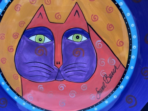 Bella Casa By Ganz Laurel Burch Feline/Cat Ceramic Collector Plates(3) Boho| 10” - Picture 11 of 24