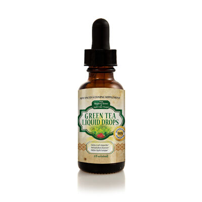 Green Tea Extract Liquid Drops Appetite Control Fat Burn Weight Loss Supplement
