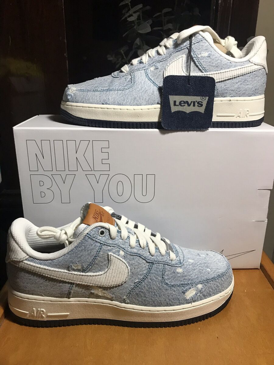Nike By You Airforce 1 Low Levis Levi Levi's Sz 9.5 Men Nike By You Airforce 1 Low Levis Levi Levi's Sz 9.5 Men