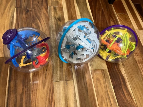 Perplexus Ball Original, Epic 3D Brain Teaser Spherical Maze, & Twist, Lot of 3