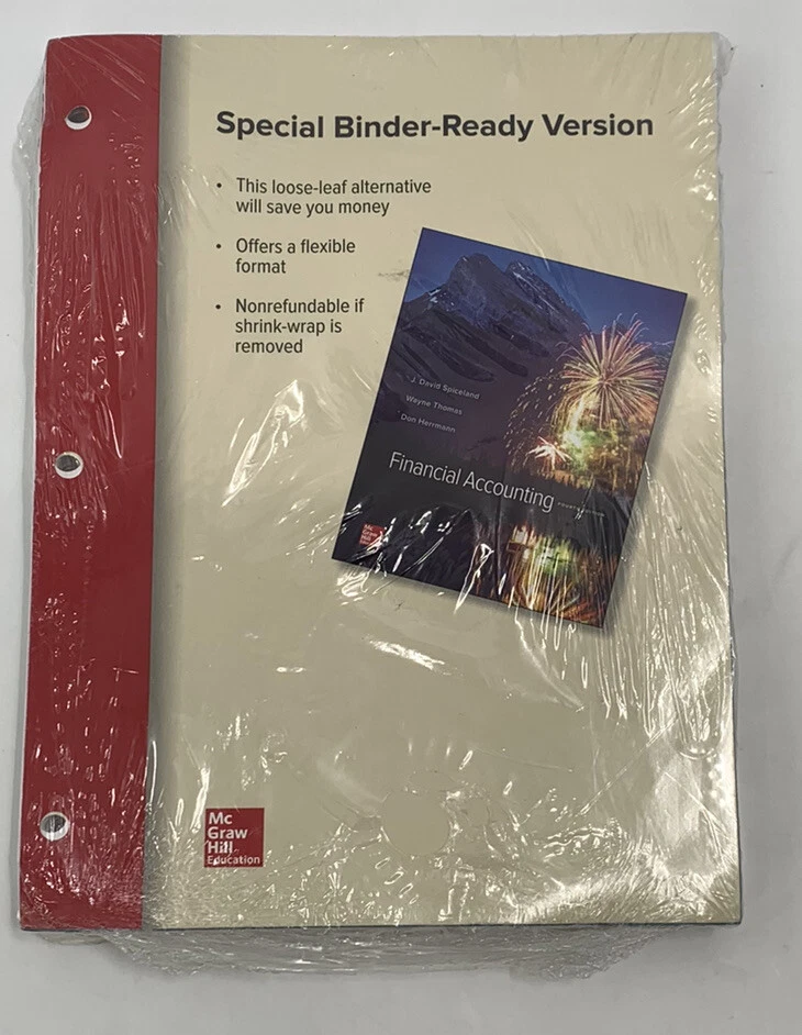 Financial accounting Book 4th edJ David Spiceland Wayne Thomas Don Herrmann New - Image 2 of 3