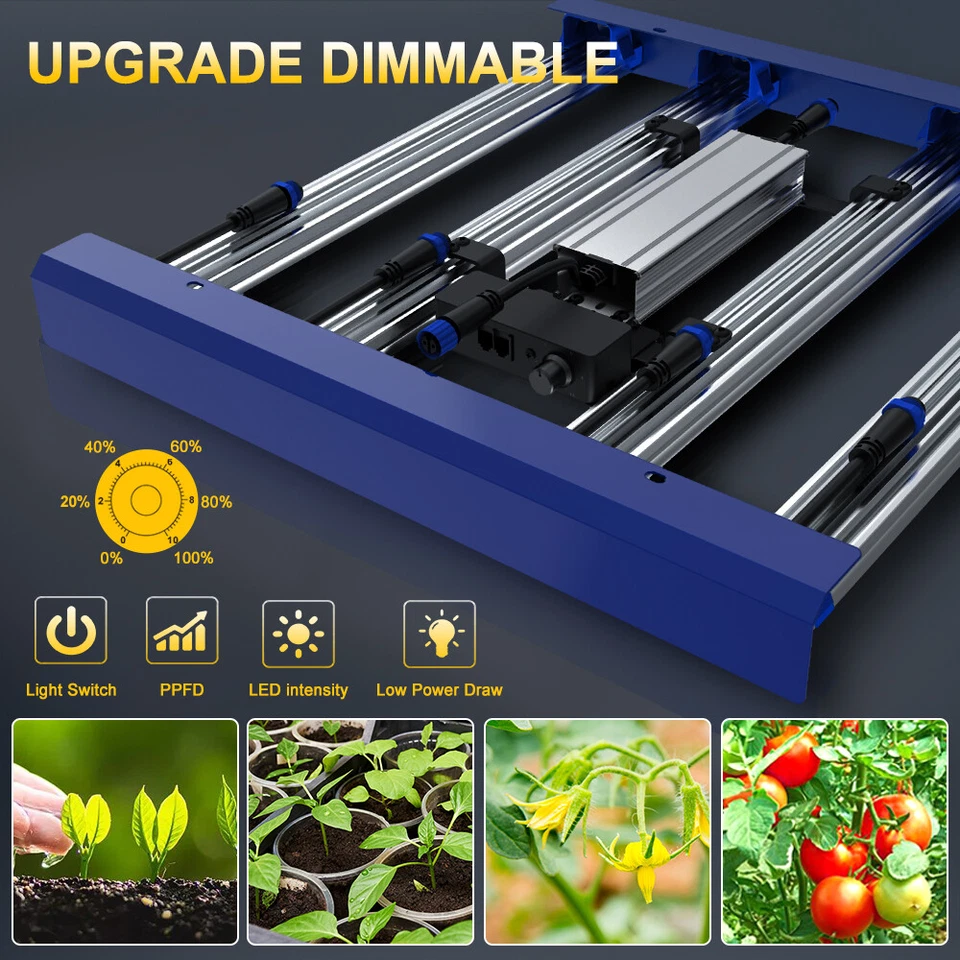 PHLIZON FC-3000W Led Grow Light Bar Full Spectrum Indoor Plants Full Stage Plant - image 2 of 4