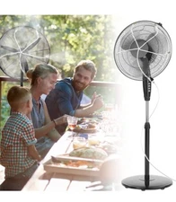 Fan Misting Kit for outside Patio, Outdoor Fan Misters for Cooling System,19.6FT