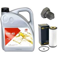 MotoröL Set 5W-40 5 Liter + ÖLfilter + Schraube FüR Ford Seat VW Caddy Polo 1.9