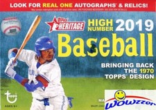 2019 Topps Heritage High Number Baseball EXCLUSIVE Factory Sealed Blaster Box!