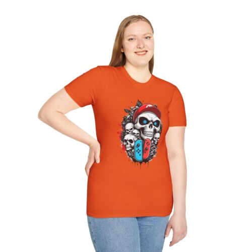 T-Shirt Skull & Gaming Console - Maglietta Grafica Giocatore Unisex - Switch - Foto 42 di 91
