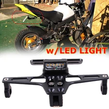 Fender Eliminator Kit License Plate Holder LED Light Bracket For Kawasaki Honda