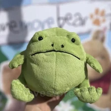 NEW Jellycat Ricky Rain Frog Comforter Soft Stuffed Toy Green Grumpy Frog 20CM