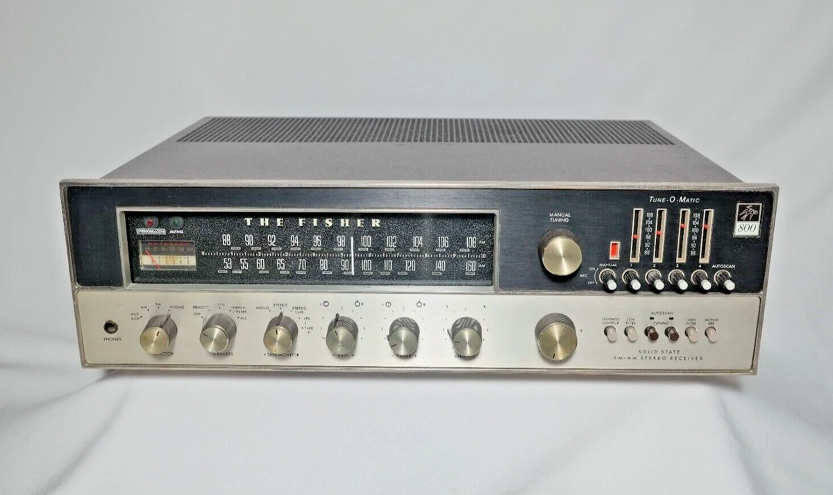 Spilla Smaltata Fisher 800C – Ricevitore Stereo A Valvole – Edizione Limitata Audio_relics