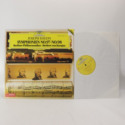 Haydn Symphony Nos 97 98 LP Vinyl Von Karajan Berlin 1982 Deutsche