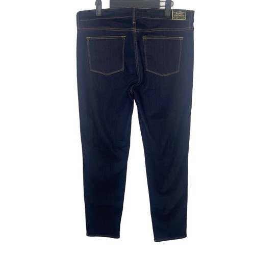 J.Crew Factory Womens Jeans Size 32 Midrise Toothpick Dark Wash Skinny Leg - Picture 2 of 12