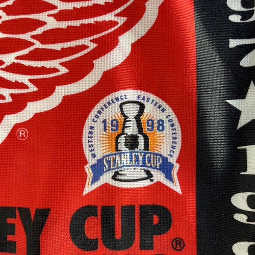 (2) Finestrino auto Detroit Red Wings NHL bandiera 2 lati Stanley Cup Champions 1998 - Foto 6 di 8