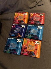  6 SONY MD MiniDiscs MDW-74AN AY AL 74min New Sealed LOT