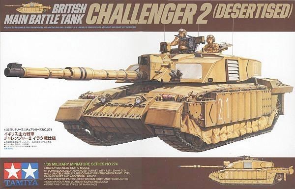 Tamiya - Tanque de batalla principal británico Challenger 2 1/35 35274