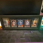 5 Drake Maye Red Cracked Ice Rookie Cards with Frame Patriots