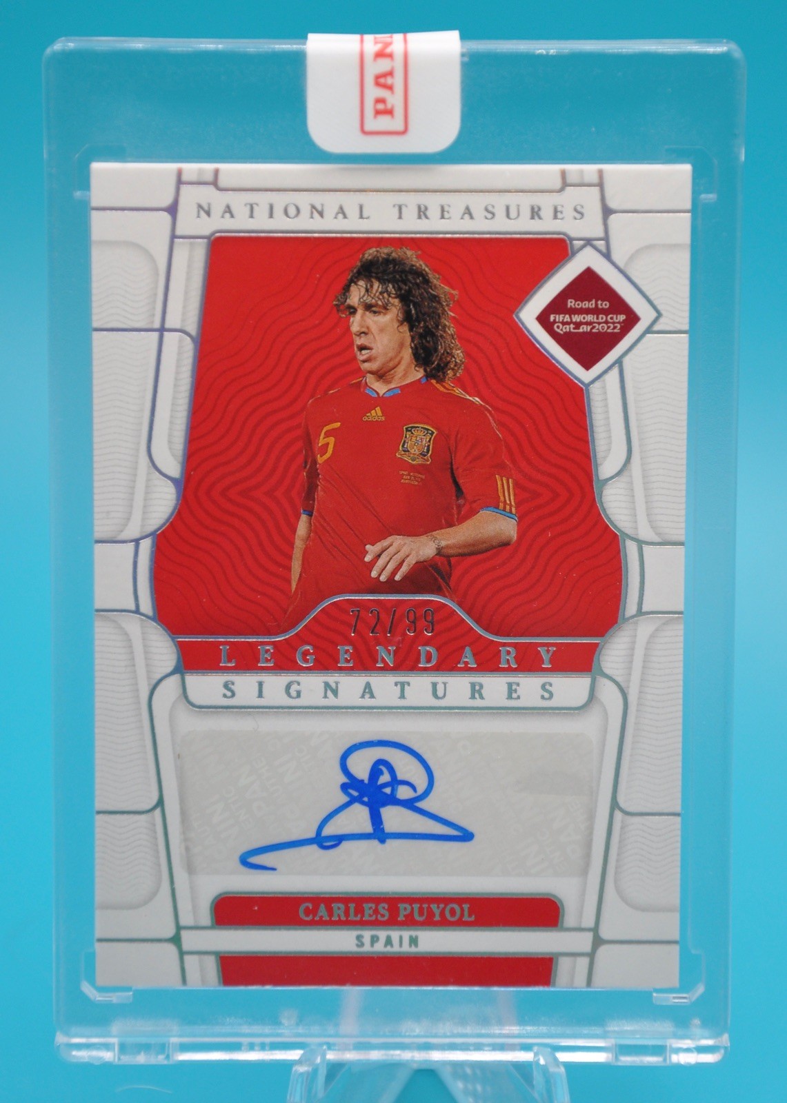 2022 National Treasures Charles Puyol  Legendary Signatures Auto /99 Spain