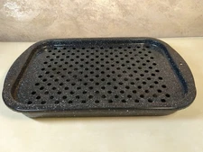 Granite Ware 2-Piece Bake & Broil Pan Set Grill Pan Roast Veggies 16x10x2