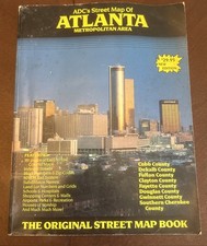 Vintage 1990 ADC Street Map Book of the Atlan...