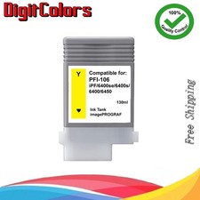 PFI-106 Yellow Ink Tank Fit Canon ImagePrograf 6400s 6400se 6400 6450
