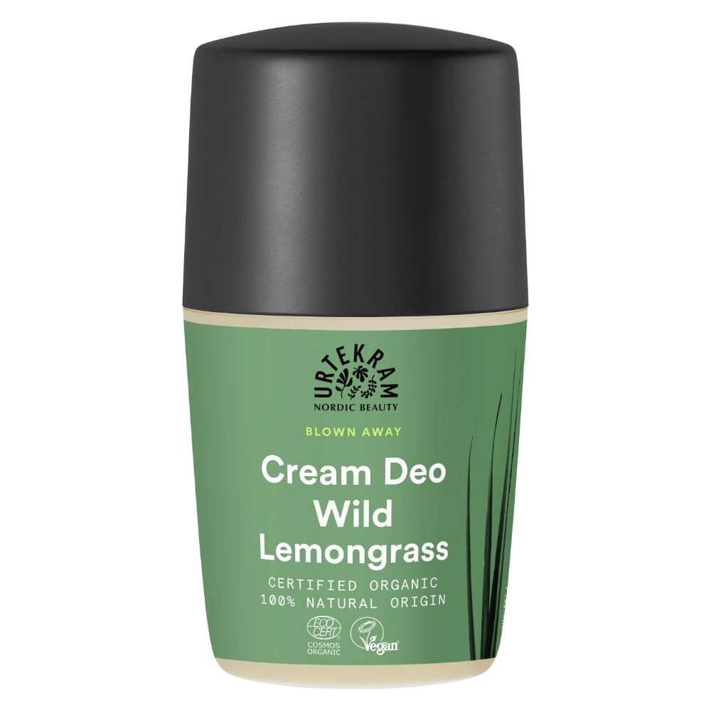 Urtekram Wild Lemongrass Deodorant Roll On 50ml Organic - Image 3