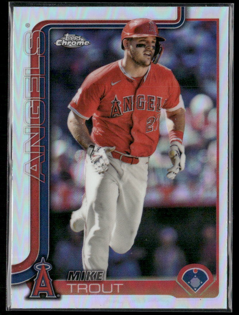 2025 Topps Chrome #100 Mike Trout Refractors