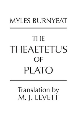 Plato The Theaetetus of Plato (Taschenbuch) Hackett Classics