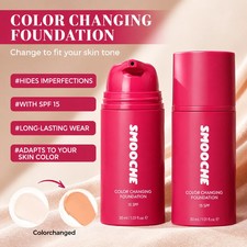Smooche Korean Color Changing Foundation for All Skin Types Flawless Coverage