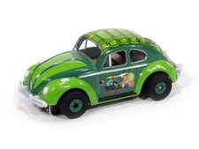 66' Volkswagen Beetle Turtle Wax Auto World HO Slot Car ThunderJet Version B New