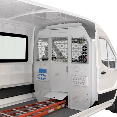 MELIPRON Cargo Van Partition Bulkhead for Ford Transit 150 250 350 Medium Roof