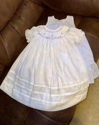 Will beth Smocked Sheer Overlay Dress 12 Months Baby Girl