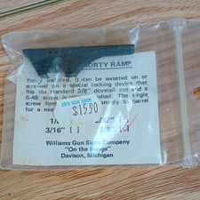 Williams Forty Ramp Rifle Sight Ramp Dovetail Black Steel Forty Ramp