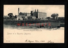 ARGENTINIEN QUILMES CERVECERIA GROSSE BRAUEREI BIER PVK POSTKARTE 1900 - AR24