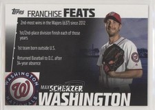 2019 Topps Franchise Feats Max Scherzer #29 xz4