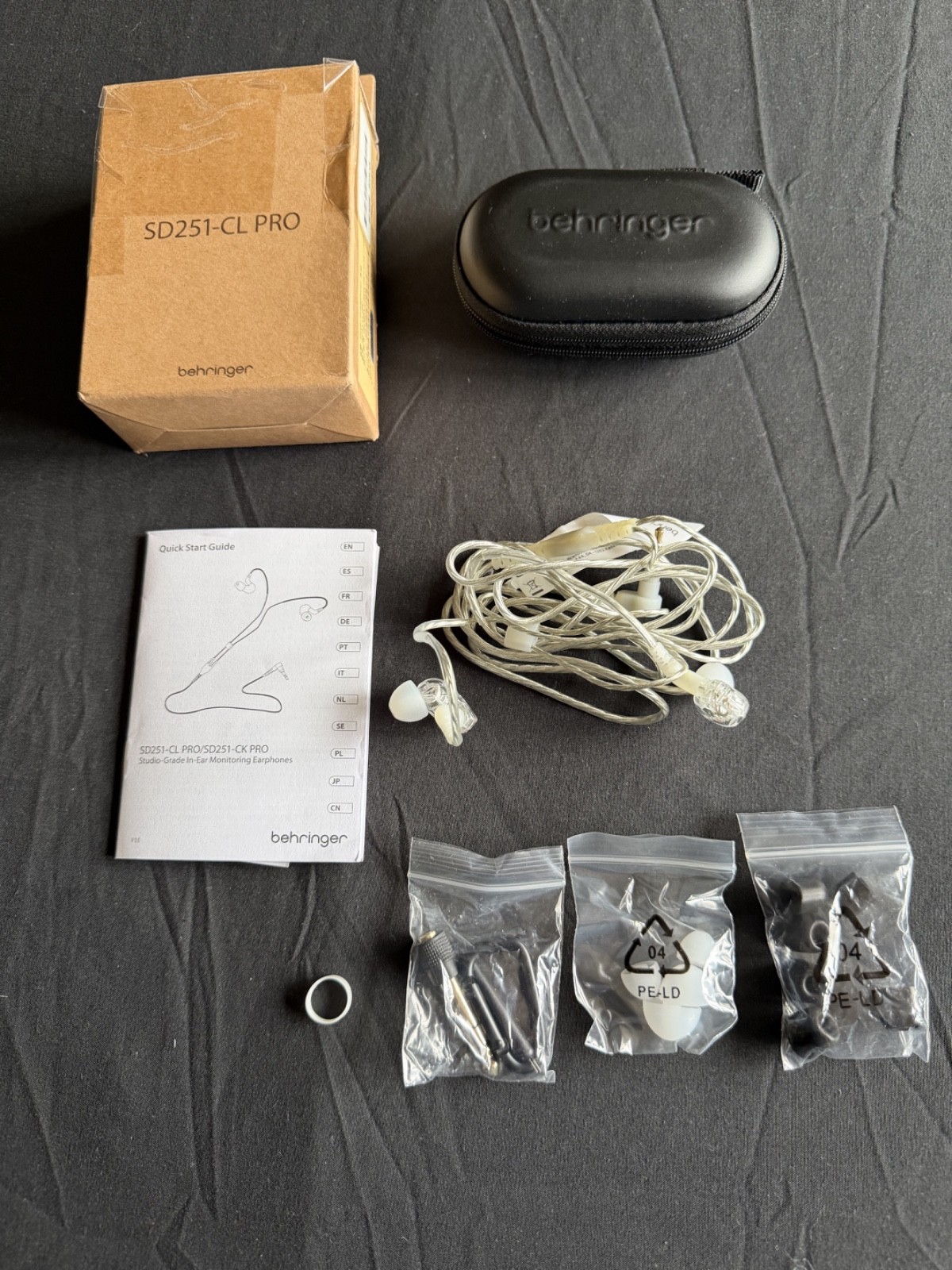 Behringer SD251-CL Studio Monitoring Wireless In-Ear Earphones Excellent