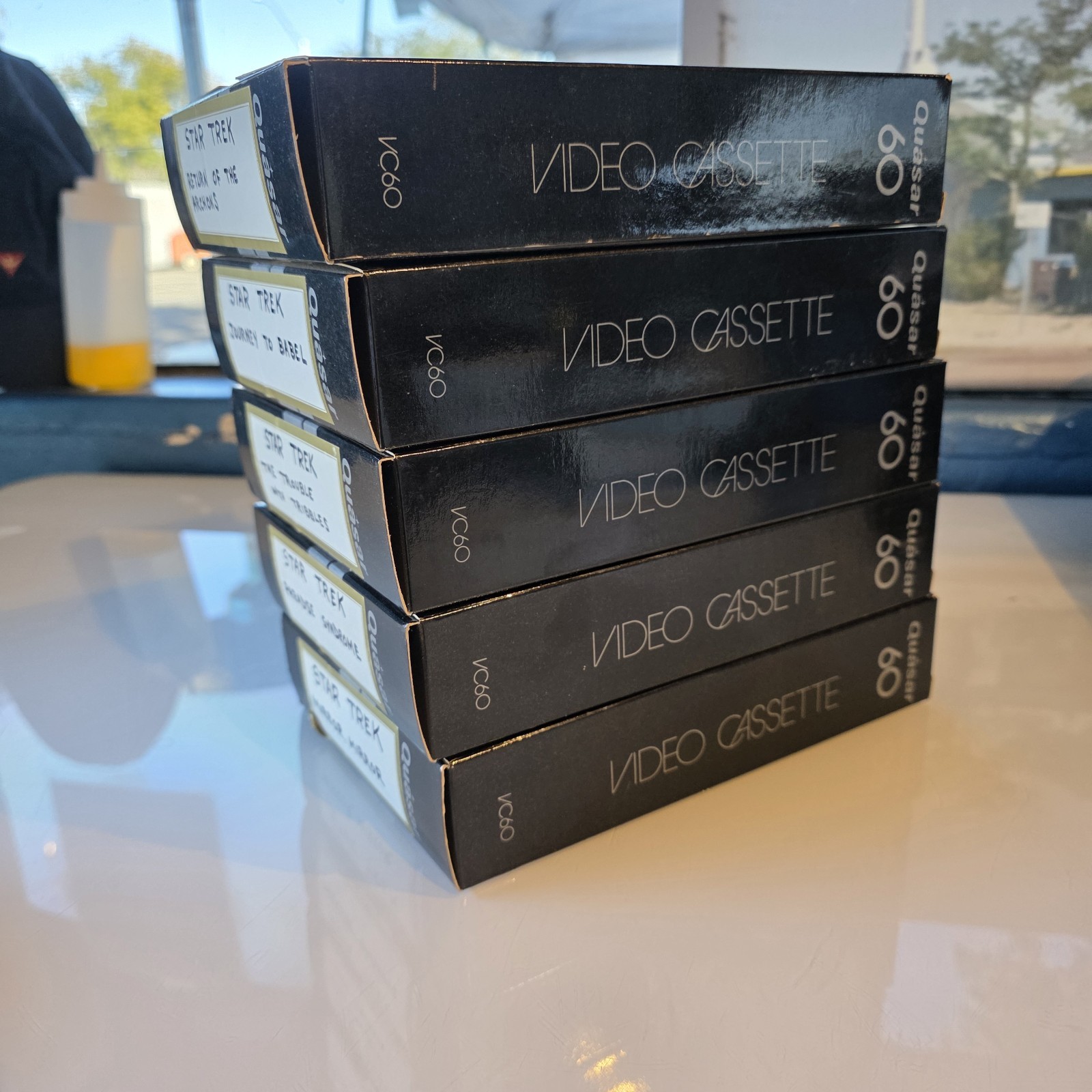 Vintage Quasar VX Video Cassette Lot of 5 VC60 Great Time Machine NOT VHS