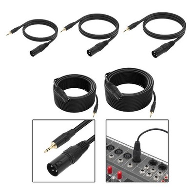XLR bis 3,5 mm Mini-Jack-/8 Zoll TRS Stereo männlich bis XLR Männliche 3,5 mm